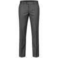 Tailored Grey Wool-Blend Trousers | VOUNKINS