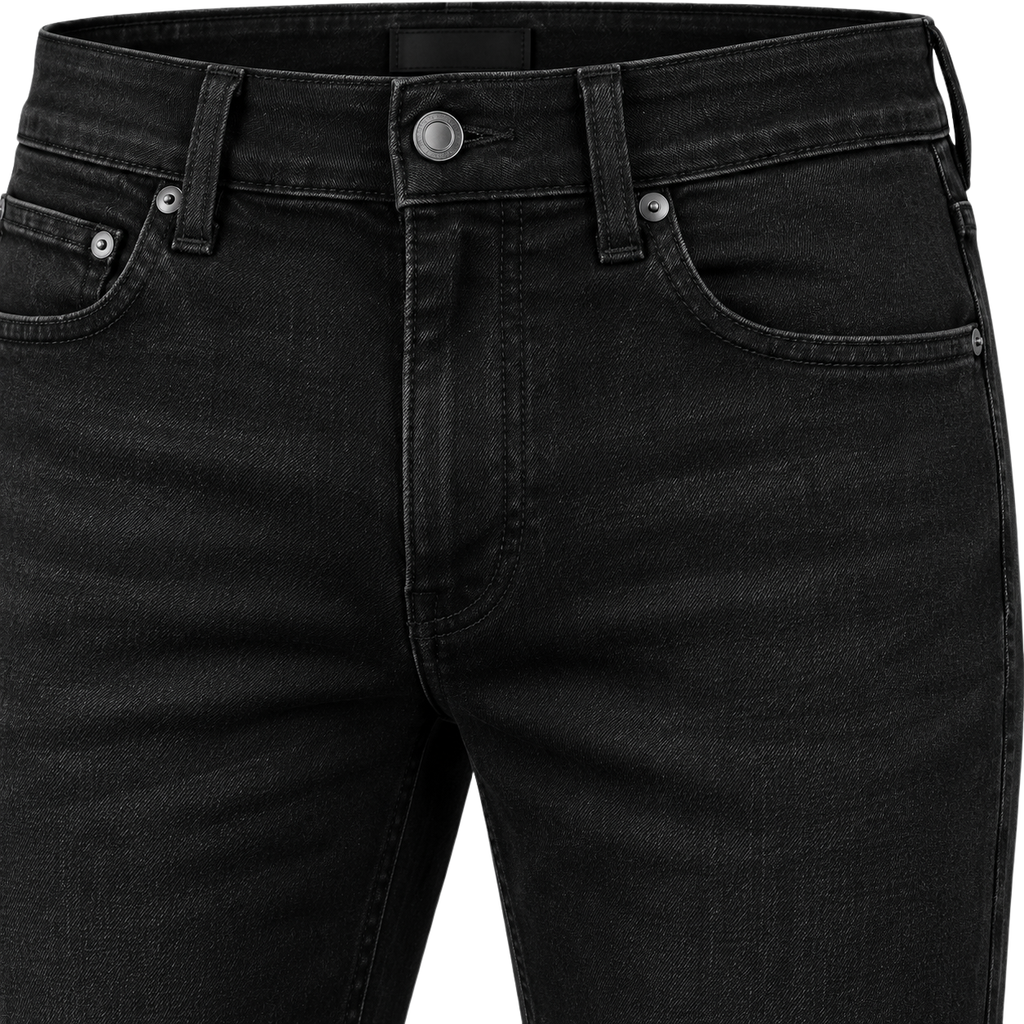 Slim-Fit Black Stretch Denim Jeans | VOUNKINS