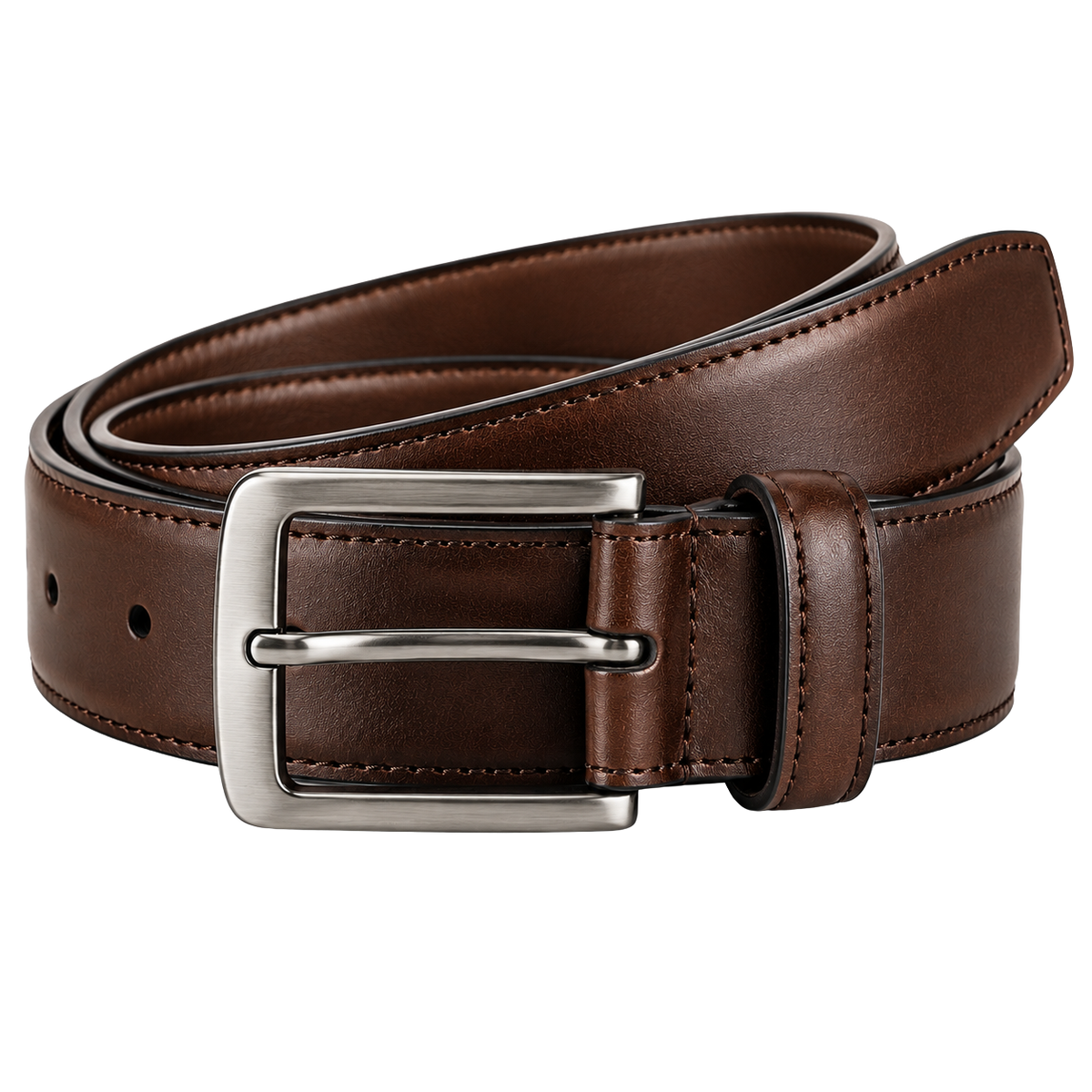 Full-Grain Brown Leather Belt | VOUNKINS