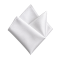 Pure Silk White Pocket Square | VOUNKINS