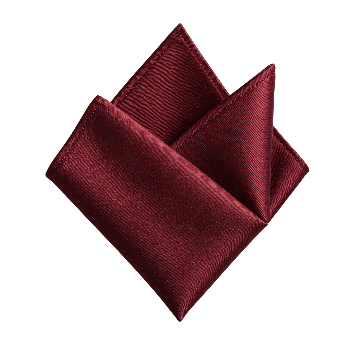 Pure Silk Burgundy Pocket Square | VOUNKINS