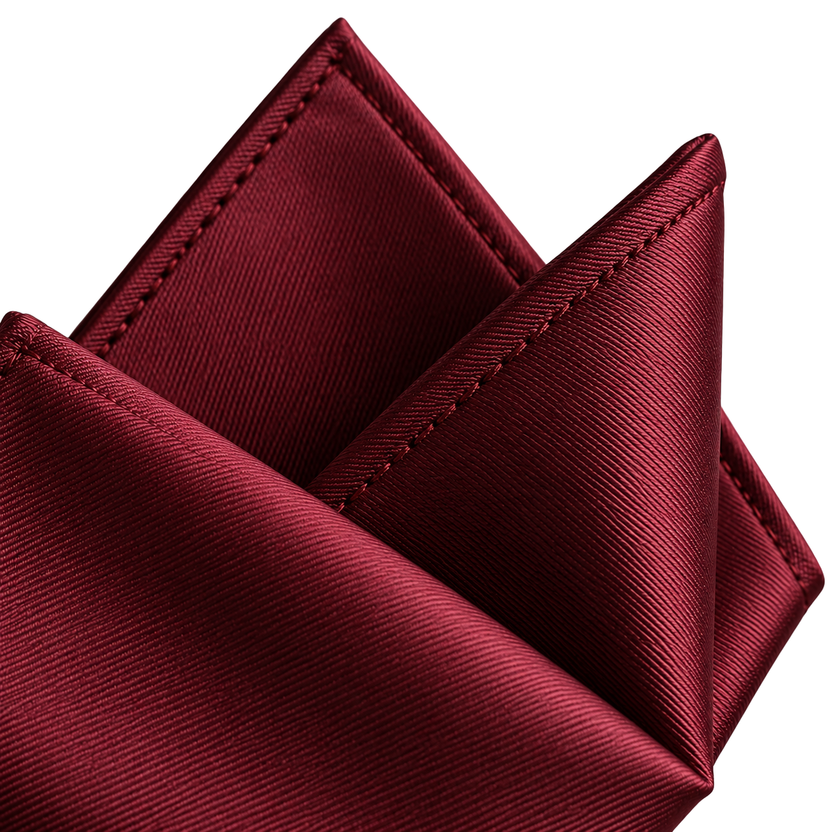 Pure Silk Burgundy Pocket Square | VOUNKINS
