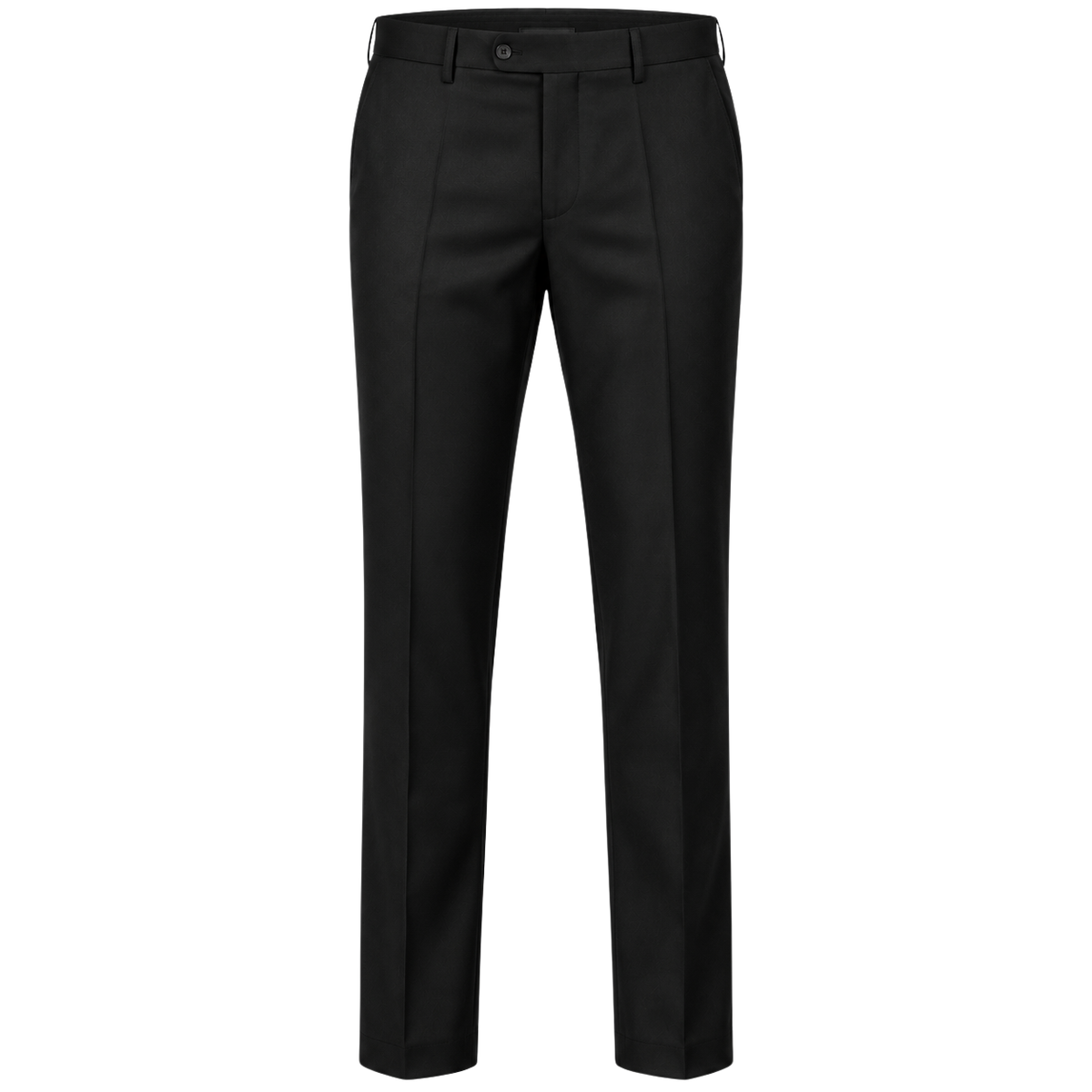 Tailored Black Wool-Blend Trousers | VOUNKINS